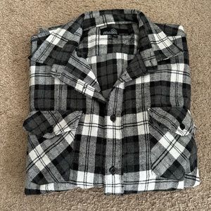 Molokai Surf Co Black and White Flannel - Size XL